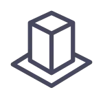 Cuboid On Plane SVG Icon